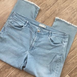 J. Jill Denim Authentic Fit Cropped Jeans